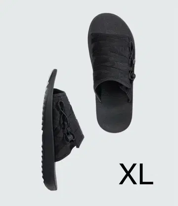 미사용 새상품 유니클로 C 슬라이드 샌들 09 블랙 XL