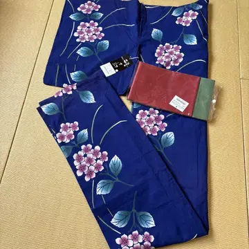 새상품 꽃무늬 유카타 오비 포함