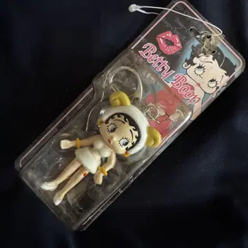 미사용 Betty Boop 베티 붐 플로키 키링 양