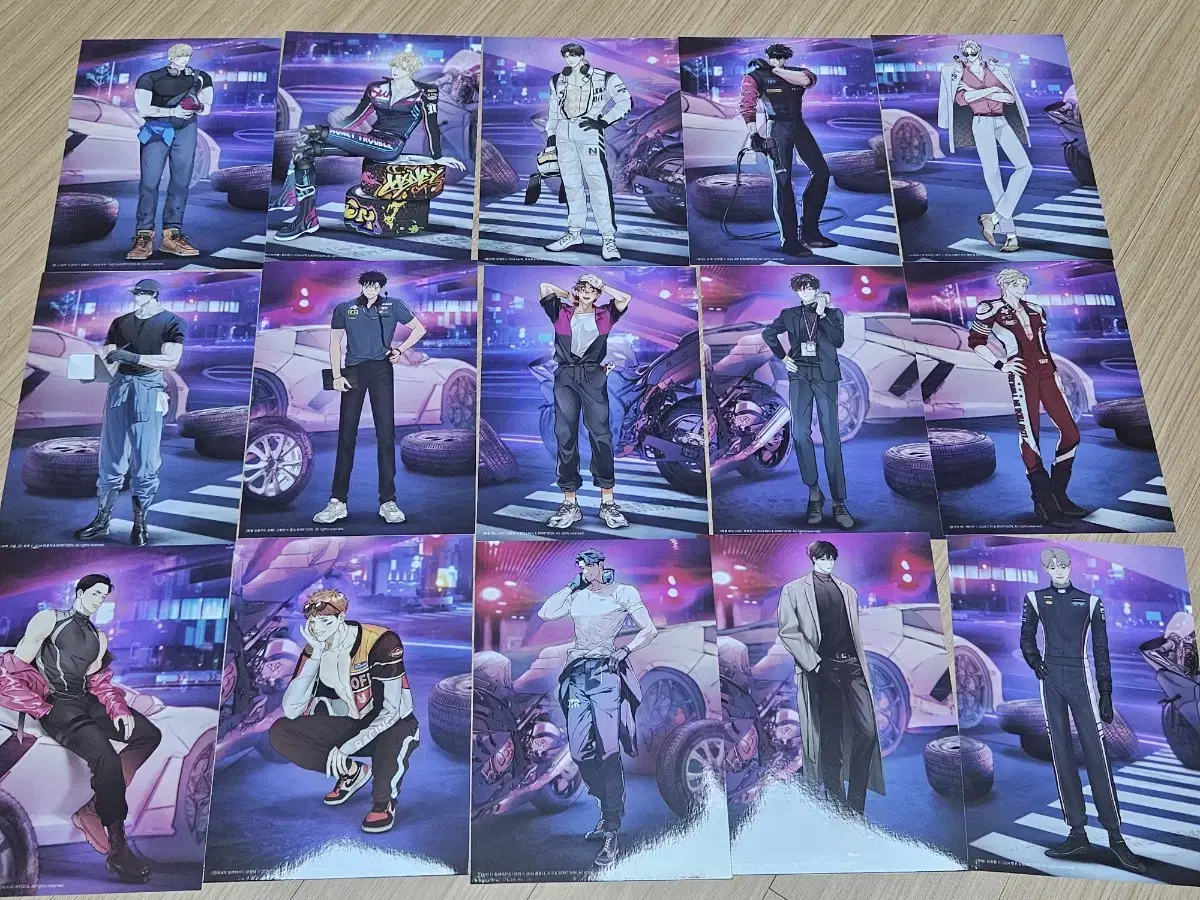 Another Pink poster Set, Night by the Water, Killing Relation, fei Back, DTR, Dawn Cloud River