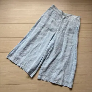 마드모아젤 논논 팬츠 36 블루 린넨