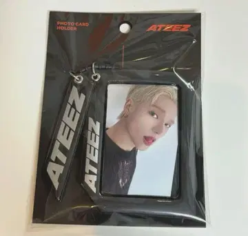 ATEEZ 우영 포토 카드 홀더 키링