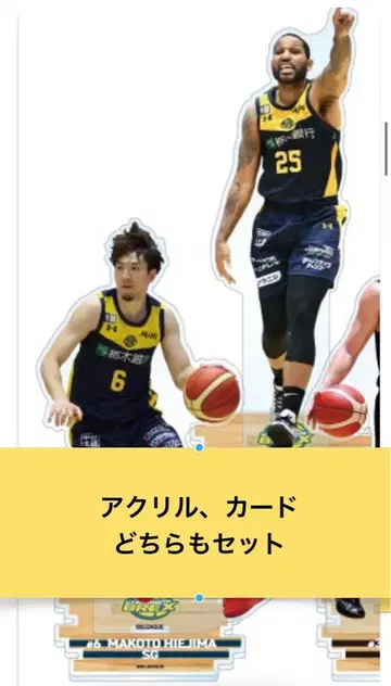 B.LEAGUE 빅 아크릴 스탠드 GiGO 한정판 히에지마 신 뉴빌