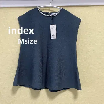 index 슬리브리스 페플럼 니트