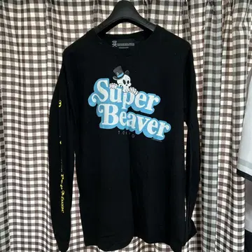 Super Beaver 롱 슬리브 티셔츠 블랙