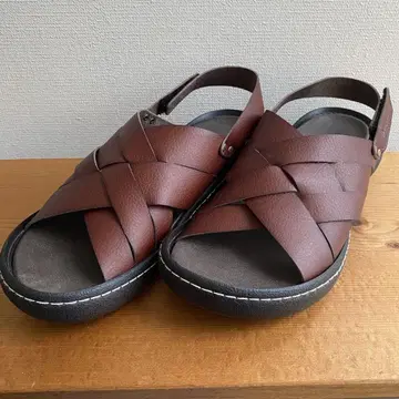 Re:getA 레게타카누 샌들 손염색 (브라운) 사이즈 L