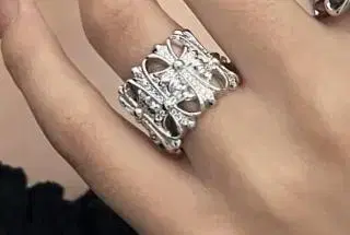 silver925 묘지 크로스 CH 실버 반지