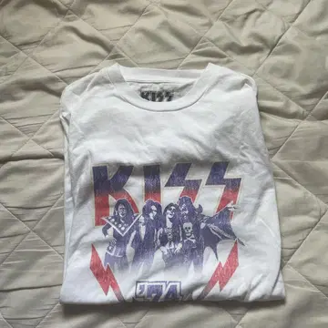 KISS '74 화이트 티셔츠