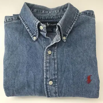 90년대 RALPH LAUREN BLAIRE 데님 긴팔 버튼 다운 M