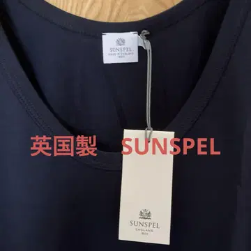 미사용 새상품 영국제 Sunspel 슬리브리스