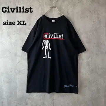 Civilist 시빌리스트 스켈레톤 로고 티셔츠 XL 스트릿 구제 의류
