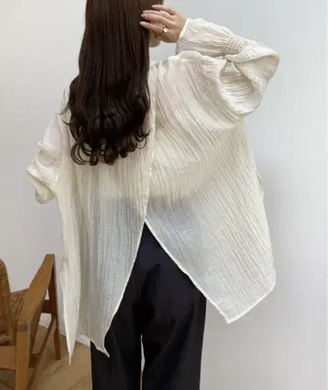 백 슬릿 시어 셔츠 ZOZOTOWN 여성용