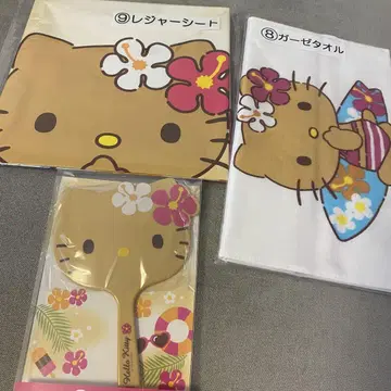 키티 복권 세트 (손거울 레저 시트 거즈 타월)
