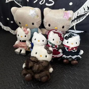 레어 헬로키티 봉제 인형 7개 묶음 판매