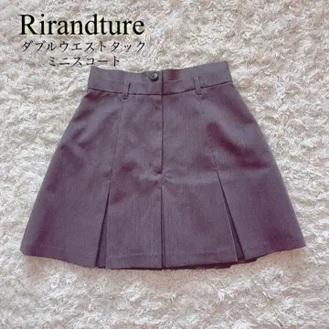 Rirandture 리랜드트루 더블 허리 턱 미니 스커트