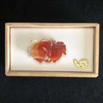 오비매기 허리띠 장식 천연 와카사 메노 우 칡 잎 조각