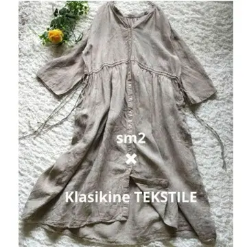 사만사 모스모스 KLASIKINE 리투아니아 린넨 앞뒤 원피스