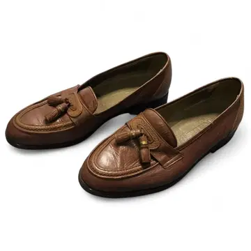 LANCEL 태슬 로퍼 로퍼 브라운 24.5cm 란셀