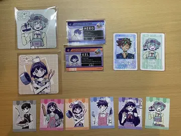 OMORI 콜라보 카페 스티커 트레이딩 카드 코스터