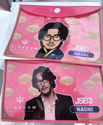 3대째 고바야시 나오키 NAOKI 클리어 파우치 후쿠오카 한정판 핑크