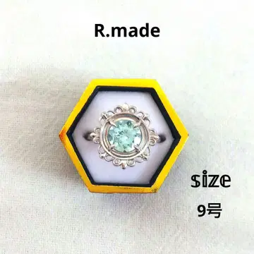 R.made 아쿠아 마린 실버 반지 7호 SV925