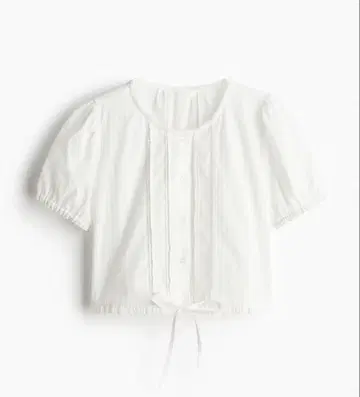 h&m 플럼티 코튼 블라우스 XS