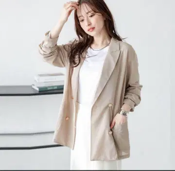 새상품 La-gemme (라지엠) 시어 자켓 베이비 슈가 비스킷