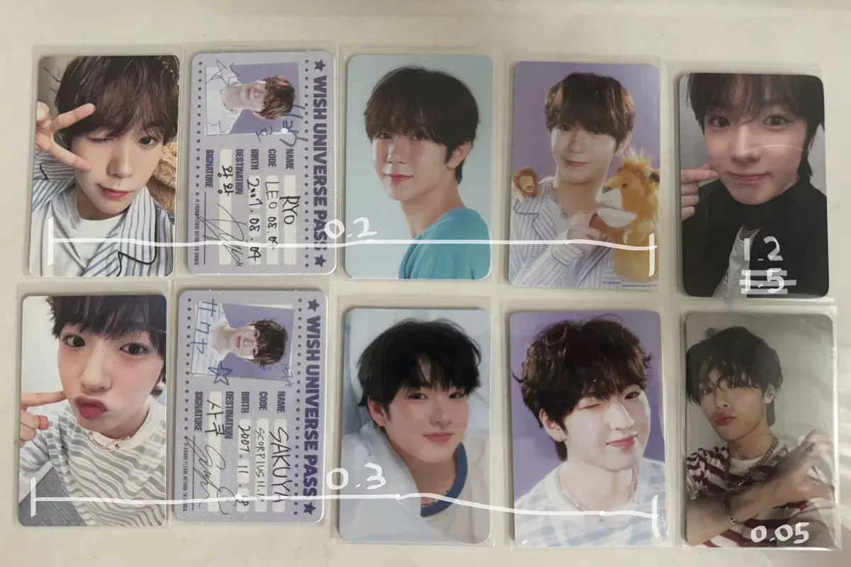 Nct Wish Stray Kids Sakuya Ryo I.N Poca WTS