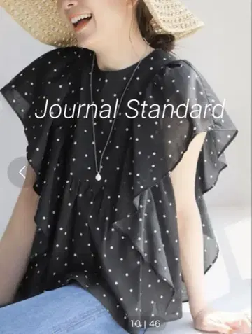 JOURNAL STANDARD 도트 프릴 블라우스