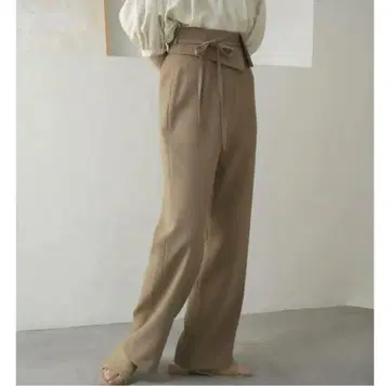 eaphi 비대칭 랩 벨트 팬츠