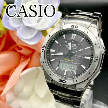 작동 손목시계 CASIO 카시오 전파 솔라 웨이브 셉터 E55