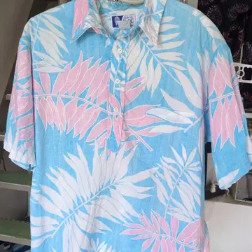 RJC 빈티지 알로하 셔츠 리프 무늬 Made in Hawaii USA