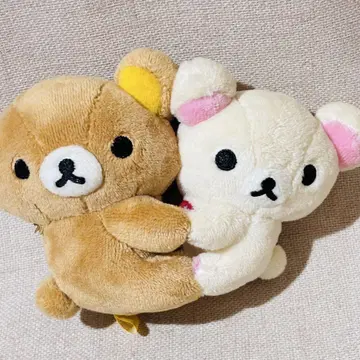 리락쿠마 코리락쿠마 봉제 인형 키링 스트랩 하자품