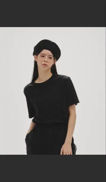 todayful 베이직 스무스 티셔츠 블랙