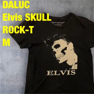 DALUC 엘비스 스컬 락 티셔츠 M c25-6-11