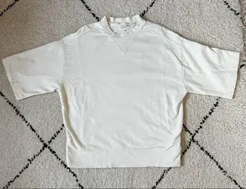 Lounge wear 크루넥 반팔 트레이닝복 화이트 L 사이즈