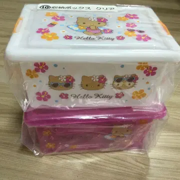 산리오 복권 일광화상 키티 수납 박스 2개 세트