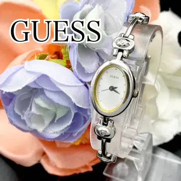 작동 손목시계 GUESS 게스 새상품 배터리 여성용 실버 E57