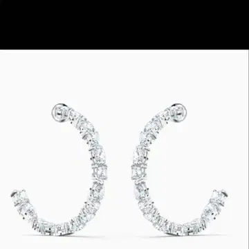 SWAROVSKI 후프 귀걸이 Tennis Deluxe 크리스탈