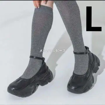 지나시스 넥 밴딩 스니커즈 펌프스 블랙 L 24.0-24.5cm