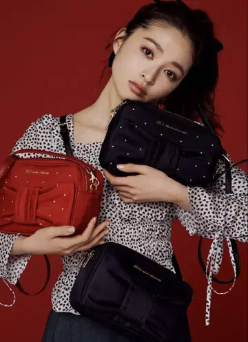 JILL by JILL STUART 리본 숄더백 레드