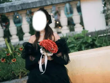웨딩 컬러 드레스 블랙 블랙 S 사이즈