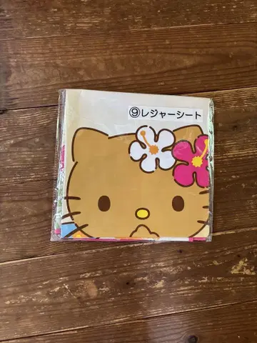 헬로키티 레저 시트 꽃무늬