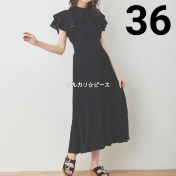 트란테안 송 두 모드 플리츠 원피스 블랙 36