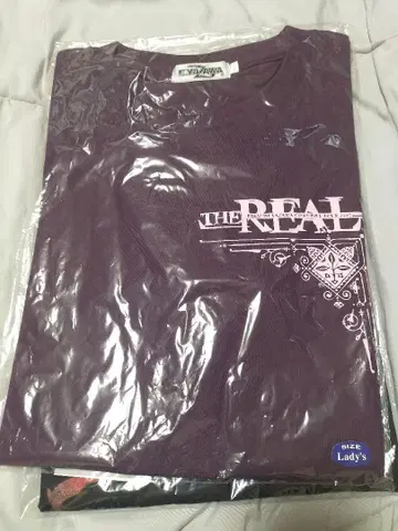 야자와 에이요시 여성용 티셔츠 THE REAL 퍼플