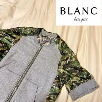 BLANC basque 카모플라쥬 반팔 집업 후드티 블랭크 바스크