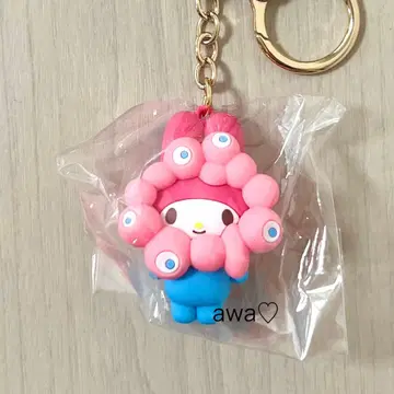 새상품 산리오 밉밉 나리키리 키링 마이멜로디 입체 엑스포