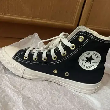 CONVERSE 하이컷 스니커즈 블랙 24.5