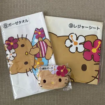 산리오 복권 헬로키티 일광화상 키티 블랙 갸루 키티 3개 세트