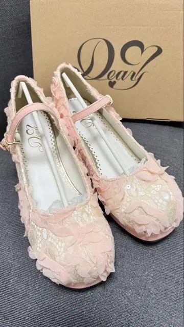 유메텐보 deaymyLOVE 신발 꽃잎 플라워 핑크 펌프스 힐